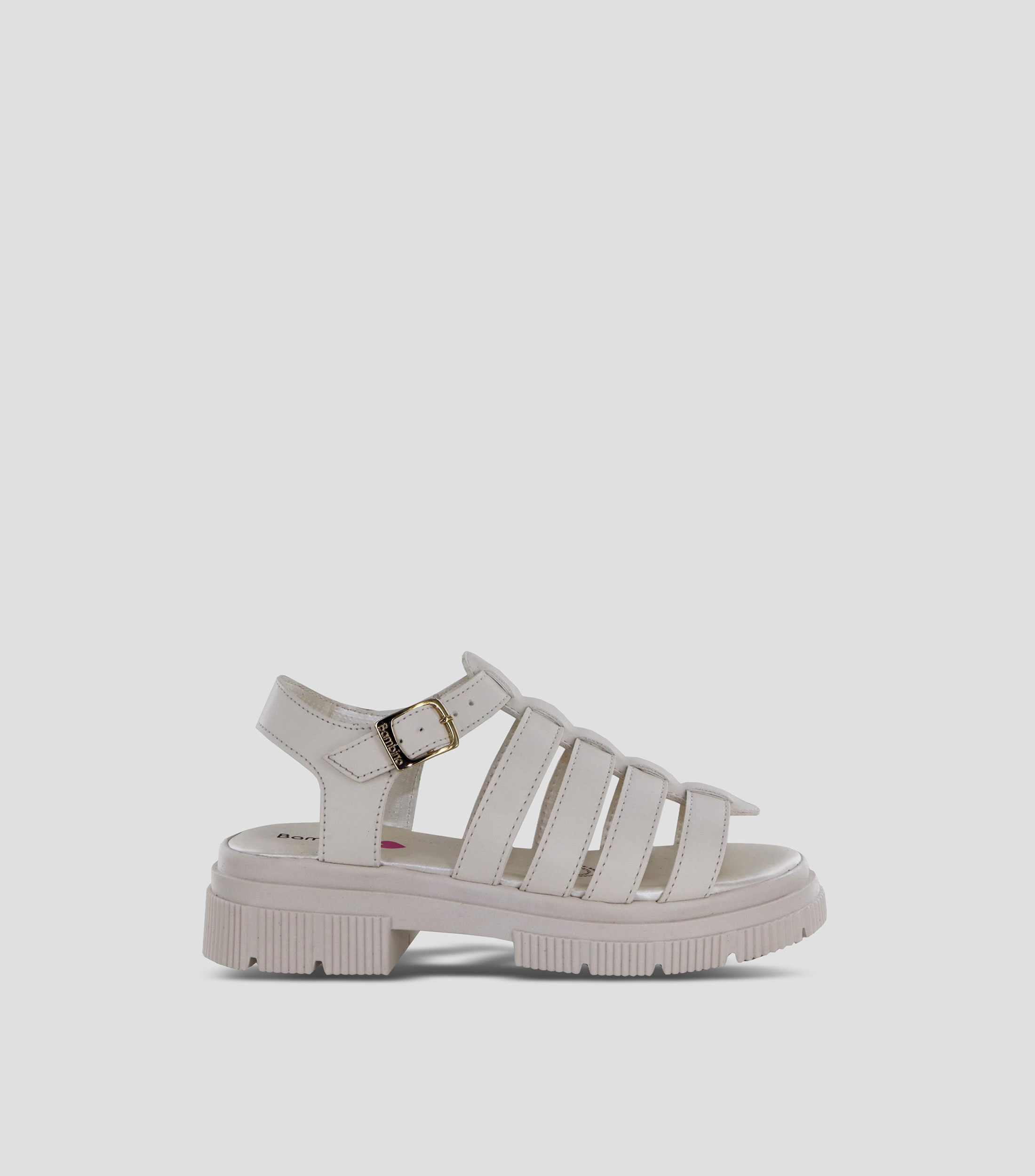 Sandalias con tacón bajo ancho Niña